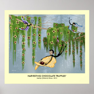 "Harvesting Chocolate Truffles" Poster