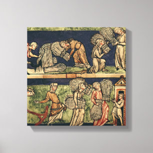 Harvesting, Rhine School Canvas Print