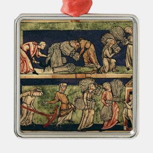 Harvesting, Rhine School Metal Tree Decoration