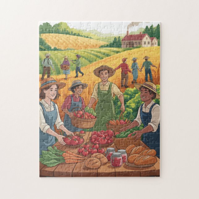 Harvesting Time Puzzle (Vertical)