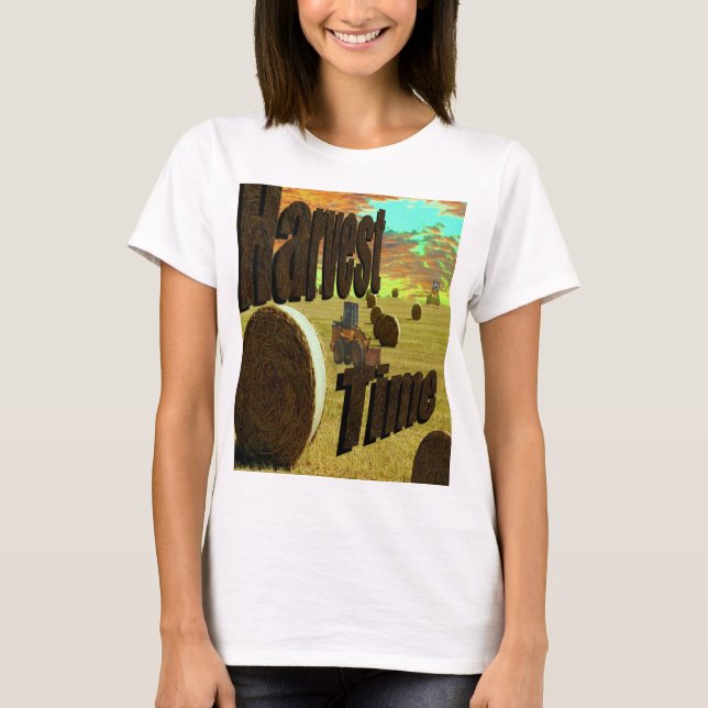 Harvesting Time With Logo, T-Shirt (Front)