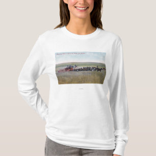 Harvesting Wheat Scene T-Shirt