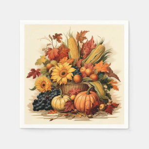 Harvest's Blessing: Bountiful Feast Napkin