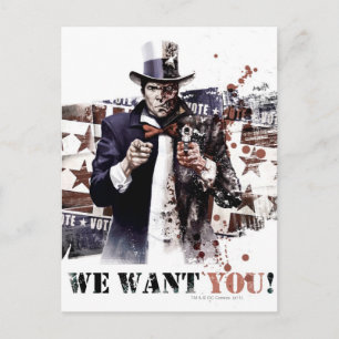Harvey Dent - We Want You! Postcard