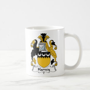 Harvey Family Crest Coffee Mug