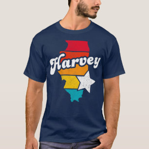 Harvey Illinois Vintage Distressed Souvenir 2 T-Shirt