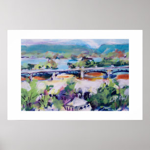 Harvey Taylor Bridge / Artist Larry Lerew Poster