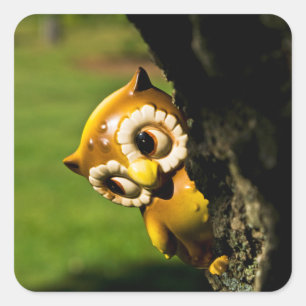 Harvey the Owl II Square Sticker
