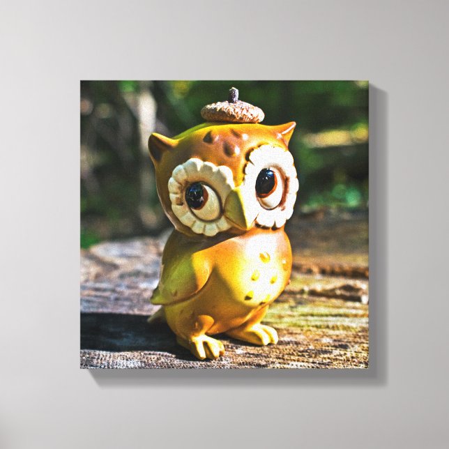 Harvey the Owl III Canvas Print (Front)
