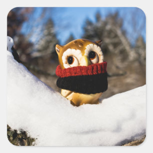 Harvey the Owl IV Square Sticker