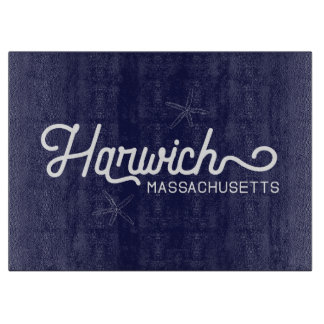 Harwich Massachusetts Nautical Serving Tray Cutting Board