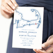 Harwich Port Cape Cod Navy Blue Minimalist Wedding