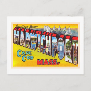 Harwichport Cape Cod Massachusetts MA Old Postcard