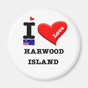 HARWOOD ISLAND - I Love Magnet
