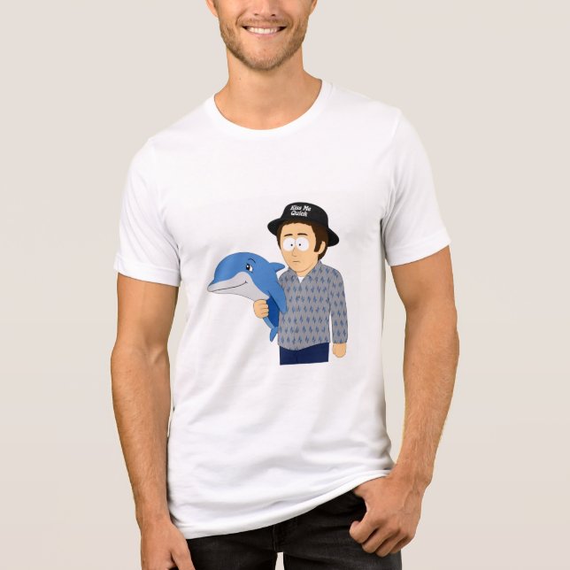 Has Anyone Seen My Dolphin? Tri-Blend Shirt (Front)