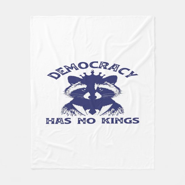 Has No Kings Patriotic Fleece Blanket (Front)
