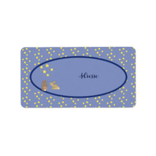 Häschen und Sterne  Label