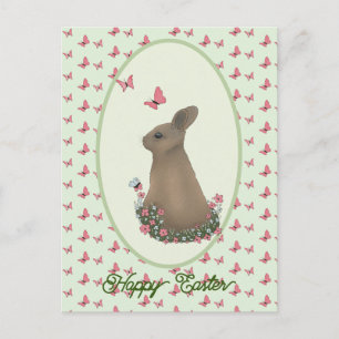 Hase auf der Wiese Postkarte Postcard