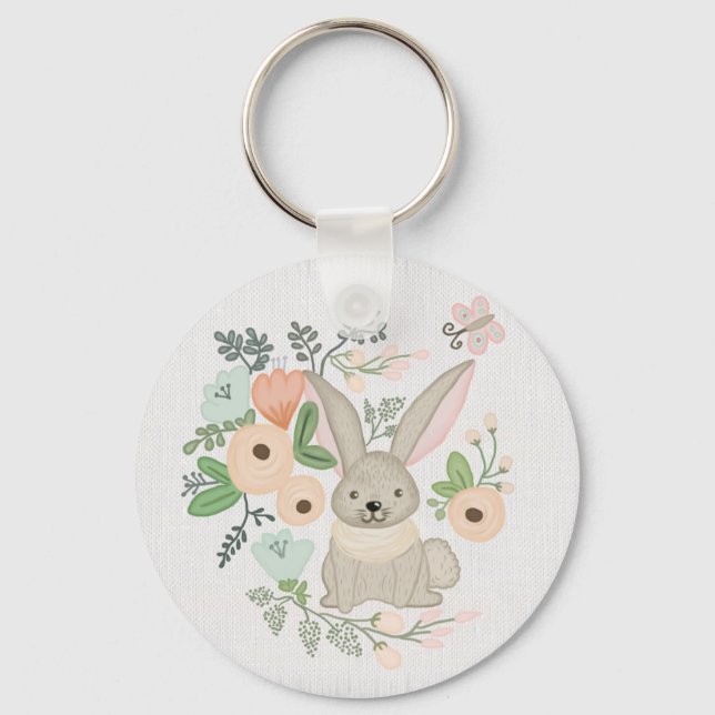 Hase im Busch Key Ring (Front)