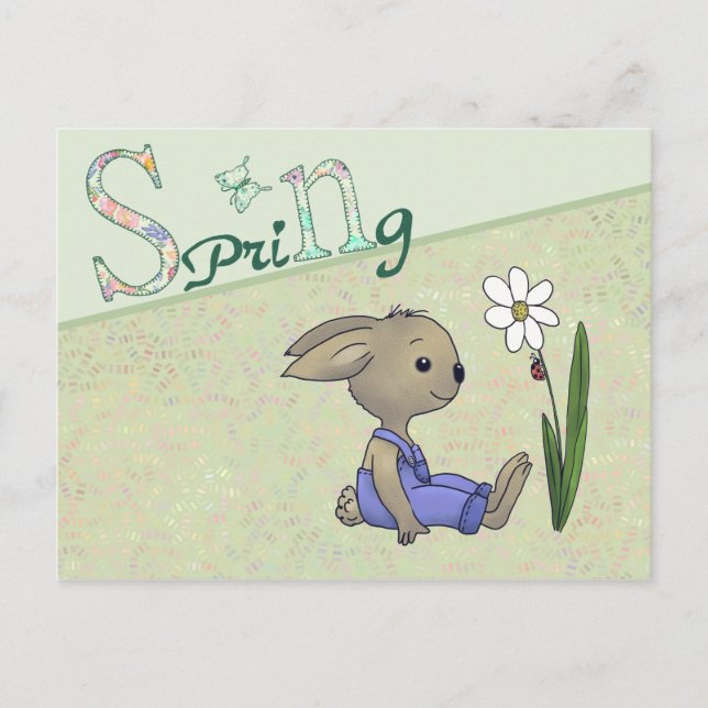 Hase im Frühling Postcard (Front)
