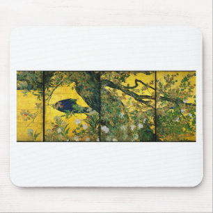 Hasegawa Tōhaku, " Maple and plants " Mouse Mat