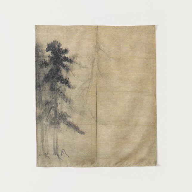 Hasegawa Tōhaku Pine Trees Tapestry (Front)