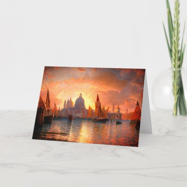 Haseltine's Santa Maria della Salute, Sunset: Card (Front)