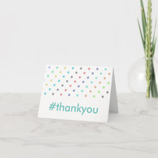 Hash Tag Thank You Card