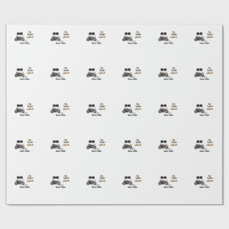 hash white t-shirt with racing motor bike wrapping paper