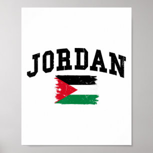 Hashemite Kingdom Of Jordan Country Flag Vacation Poster
