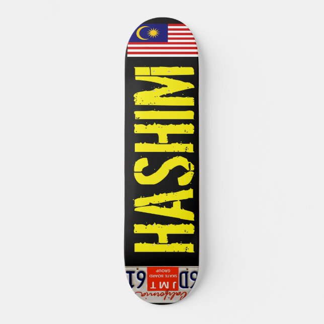 HASHIM  PRO SKATEBOARD  JMT USA Skateboard (Front)