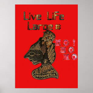 Hashtag 3D Indonesia Live Life Large HOhoho Poster