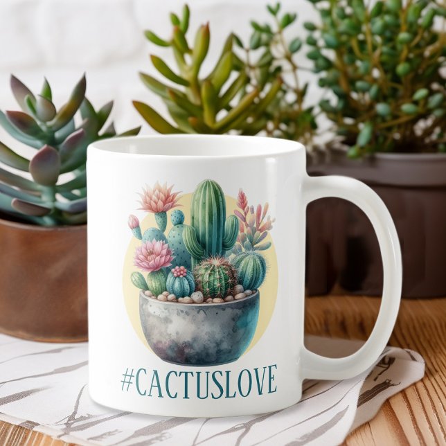 Hashtag Cactuslove Coffee Mug (Creator Uploaded)