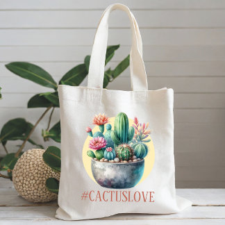 Hashtag Cactuslove Tote Bag