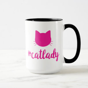 Hashtag Cat Lady Design: #catlady Mug