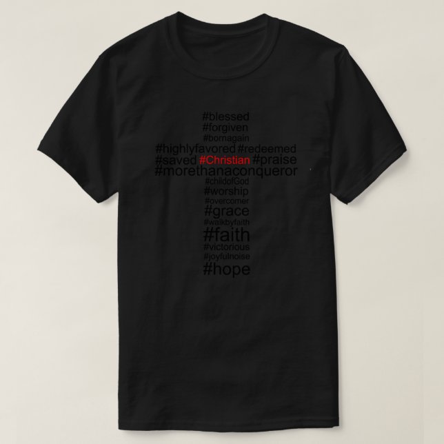 Hashtag Christian 1 T-Shirt (Design Front)