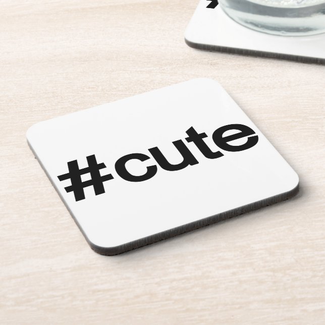 Hashtag # Cute Coaster (Left Side)