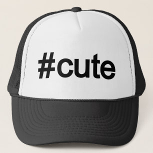 Hashtag # Cute Trucker Hat
