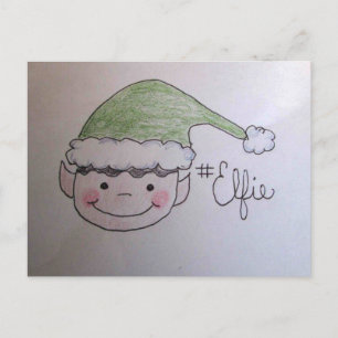 Hashtag Cutest Elfie Postcard
