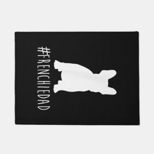 hashtag frenchie dad french bulldog dad doormat