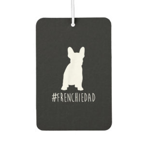 hashtag frenchie dad french bulldog dad gift car air freshener
