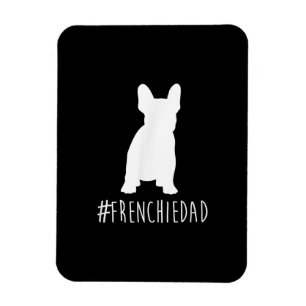 hashtag frenchie dad   french bulldog dad gift magnet