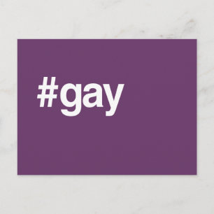 HASHTAG GAY POSTCARD