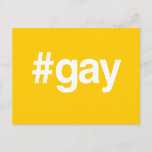 HASHTAG GAY POSTCARD