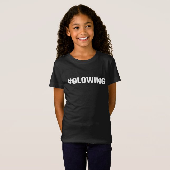 Hashtag Glowing Glow Party Tshirt (Front Full)