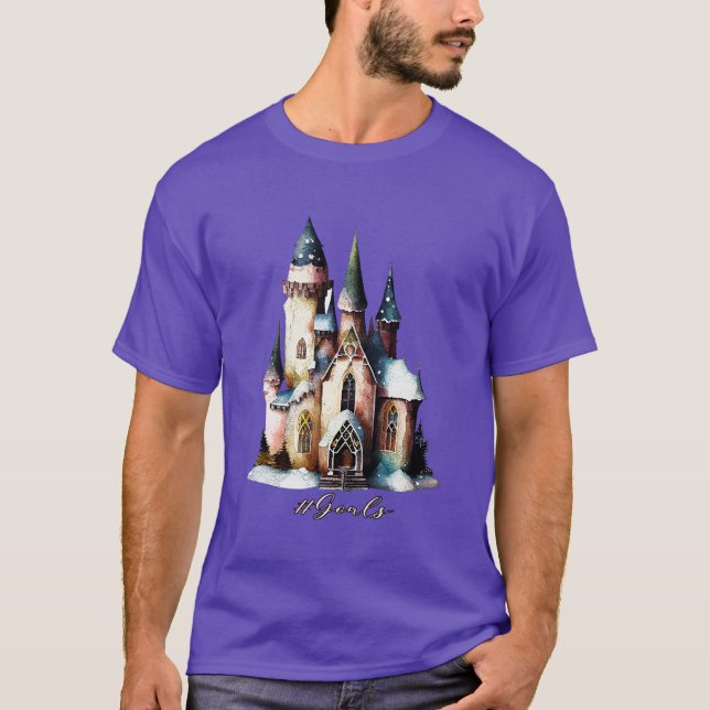 Hashtag Goals - Fairy Princess Fantasy Castle T-Shirt (Front)