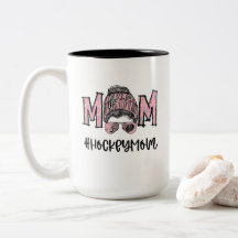 Hashtag Hockey Mum Pink Watercolor Girly