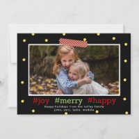 Hashtag Holidays, Joy Merry Happy, Photo