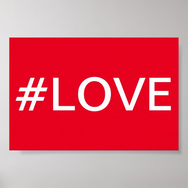 Hashtag Love Poster (Front)