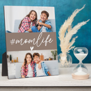 Hashtag Momlife 2 Photos Custom Plaque